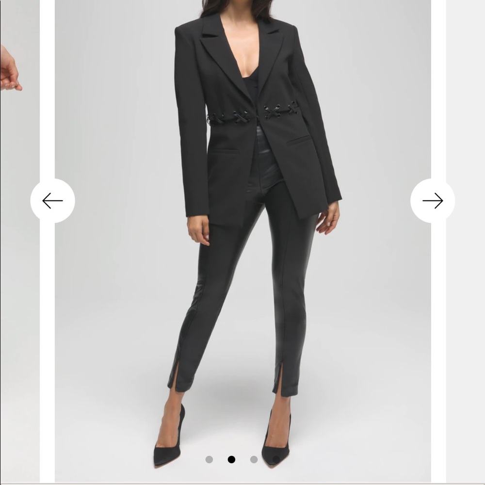 Good American Faux Leather Skinny Skinny Pants